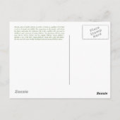 Artemis Postcard Postkarte (Rückseite)