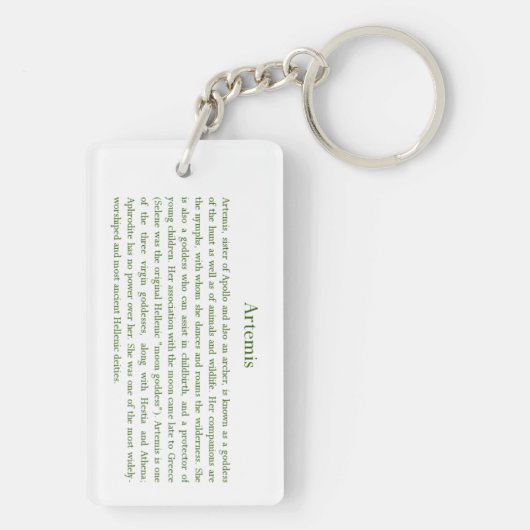 Artemis Schlüsselanhänger (Rückseite)