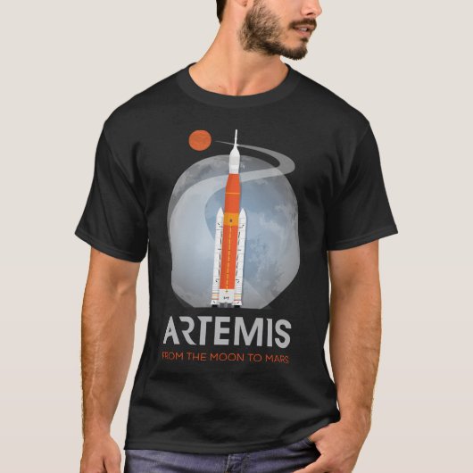 Artemis Space Program Fan Art T-Shirt (Vorderseite)