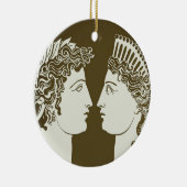 Artemis und Apollo Keramik Ornament (Rechts)