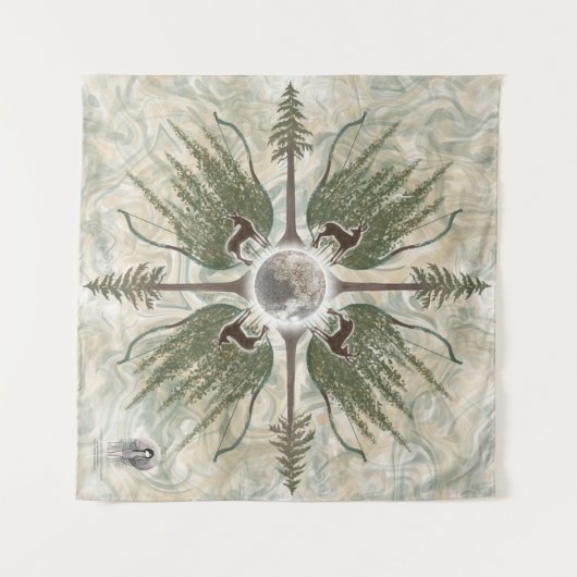 Artemis Wandteppich (Vorderseite (Horizontal))