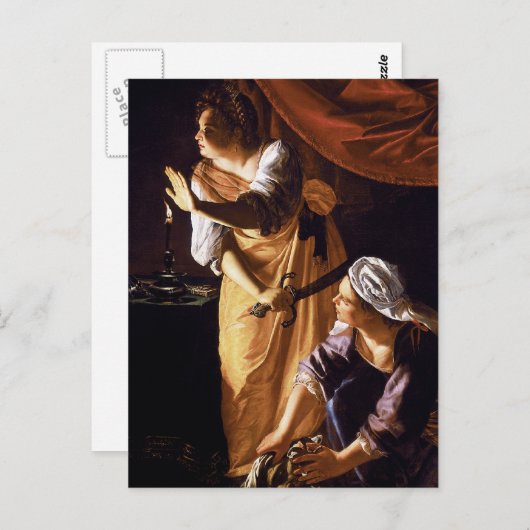 Artemisia Gentileschi Postkarte (Vorne/Hinten)