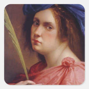 Artemisia Gentileschi Quadratischer Aufkleber