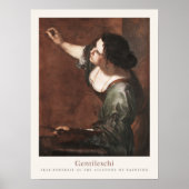 Artemisia Gentileschi Selbstporträt Kunst, Dichtun Poster (Vorne)