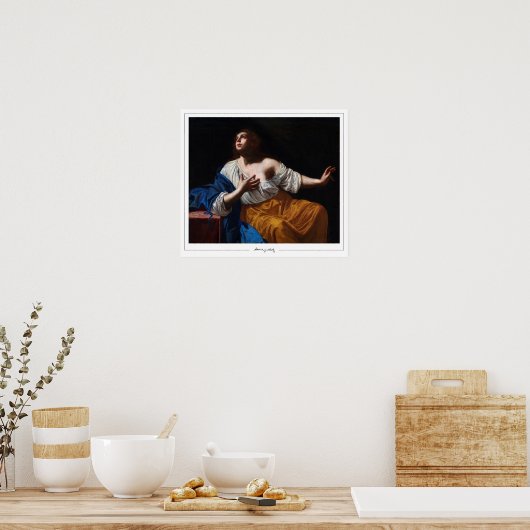 Artemisia Gentileschi Zedign Art Poster #11 (Küche)