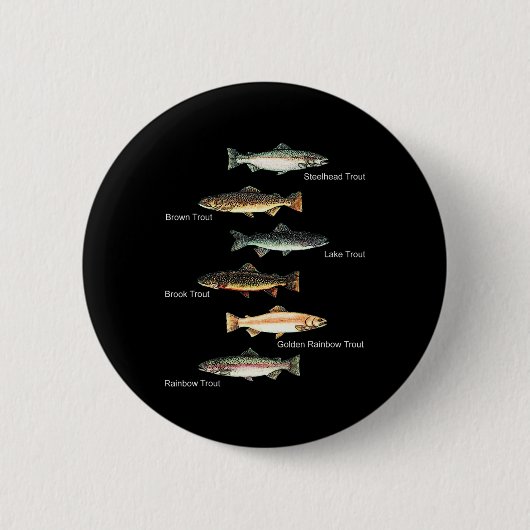 Arten der Aufbringung von Forellen Fisch Art Fisch Button (Vorderseite)