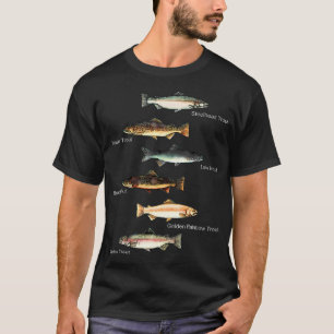 Arten der Aufbringung von Forellen Fisch Art Fisch T-Shirt