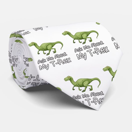 Arten der Dinosaurier - Dinosaurier-Jungen-Mädchen Krawatte (Gerollt)