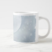 Arten der Wolf-blauer Mond-Spezialitäten-Tassen Jumbo-Tasse (Rechts)