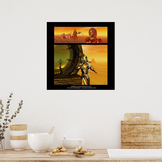 ARTEN UND TITAN/ZYBOREN IM WÜSTEN DER HYPERION POSTER (Küche)