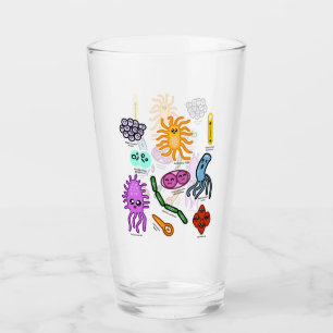 Arten von Bakterien Glas