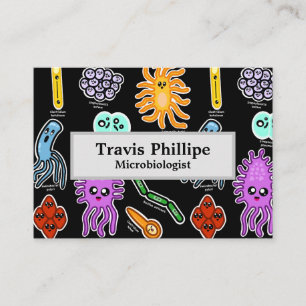 Arten von Bakterien Visitenkarte
