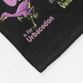 Arten von Dinosauriern Alphabet A-z ABC Dino Ident Fleecedecke (Ecke)