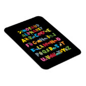 Arten von Dinosauriern Alphabet ABC Magnet (Rechte Seite)