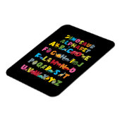 Arten von Dinosauriern Alphabet ABC Magnet (Linke Seite)