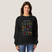 Arten Von Dinosauriern Dino Alphabet A Z Abc Sweatshirt (Vorne ganz)