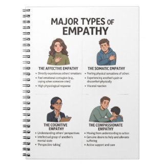 Arten von Empathie Psych Notizbuch Notizblock