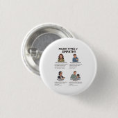 Arten von Empathie-Psychologie-Button Button (Vorne & Hinten)