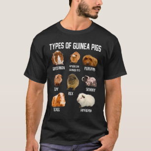 Arten von Guinea Schweinen, die für den Schweineha T-Shirt