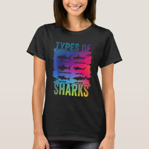 Arten von Haien Meeresbiologie Meereslebewesen Oze T-Shirt