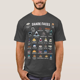 Arten von Haifischen T-Shirt