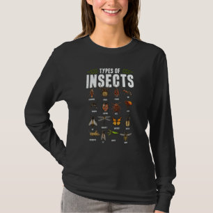 Arten von Insekten Sammlung Tier der Welt En T-Shirt