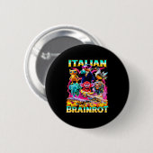 Arten von italienischem Brainrot-Meme-Charakter Ha Button (Vorne & Hinten)