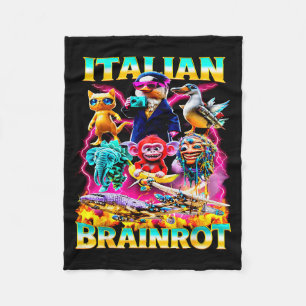 Arten von italienischem Brainrot-Meme-Charakter Ha Fleecedecke