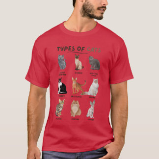 Arten von Katzen für Katzenliebhaber vintage T-Shirt