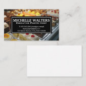 Arten von Kuchen auf Anzeige Visitenkarte (Vorne/Hinten)