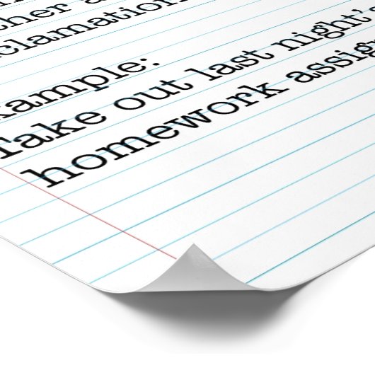 Arten von Sätzen: zwingende Sätze Poster (Ecke)