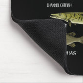 Arten von Süßwasserfischen Arten der Fischerei Mousepad (Ecke)