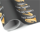 Arten von Trumpets Player Music Instrument Musiker Geschenkpapier (Rolleneckpunkt)