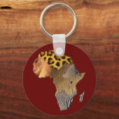 Artenplan des AFRICA-Schlüsselanhängers Schlüsselanhänger (Vorderseite)