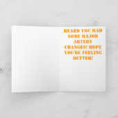 Arteriearbeit Karte (Innenseite)