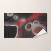 Arterielle Motive: Abstrakt Schwarz, Weiß und Rot Badhandtuch Set (Handtuch)