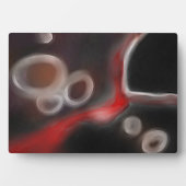 Arterielle Motive: Abstrakt Schwarz, Weiß und Rot Fotoplatte (Vorderseite)