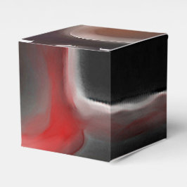 Arterielle Motive: Abstrakt Schwarz, Weiß und Rot Geschenkschachtel