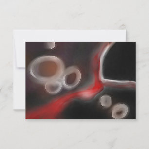 Arterielle Motive: Abstrakt Schwarz, Weiß und Rot Karte