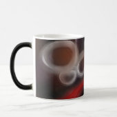 Arterielle Motive: Abstrakt Schwarz, Weiß und Rot Verwandlungstasse (Links)