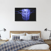Arterien rund um einen Teil der Wirbelsäule Leinwanddruck (Insitu (Schlafzimmer))
