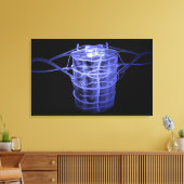 Arterien rund um einen Teil der Wirbelsäule Leinwanddruck (Insitu (Wohnzimmer))