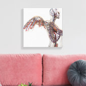 Arterien, Venen und Lymphsystem 2 Leinwanddruck (Insitu (Wohnzimmer))