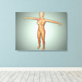 Arterien, Venen und Nervensystem Leinwanddruck (Insitu (Holzboden))