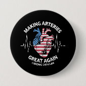 Arterien wieder großartig machen Herzkatheter-Labr Button (Vorderseite)