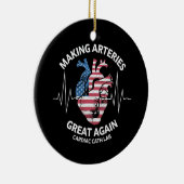 Arterien wieder großartig machen Herzkatheter-Labr Keramik Ornament (Rechts)