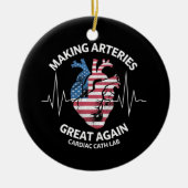 Arterien wieder großartig machen Herzkatheter-Labr Keramik Ornament (Vorne)