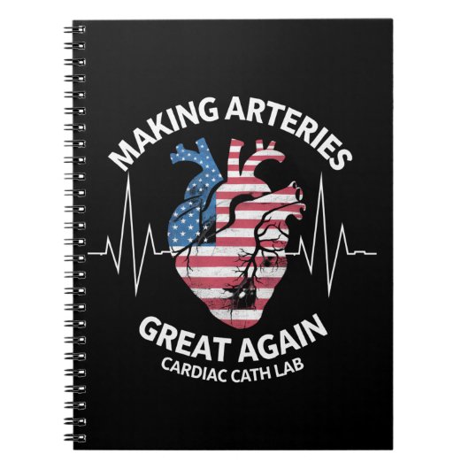 Arterien wieder großartig machen Herzkatheter-Labr Notizblock (Vorderseite)
