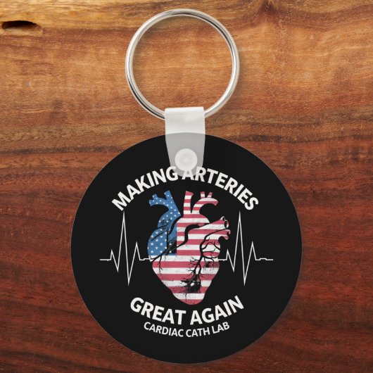Arterien wieder großartig machen Herzkatheter-Labr Schlüsselanhänger (Vorderseite)