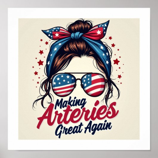 Arterien wieder großartig machen poster (Vorne)
